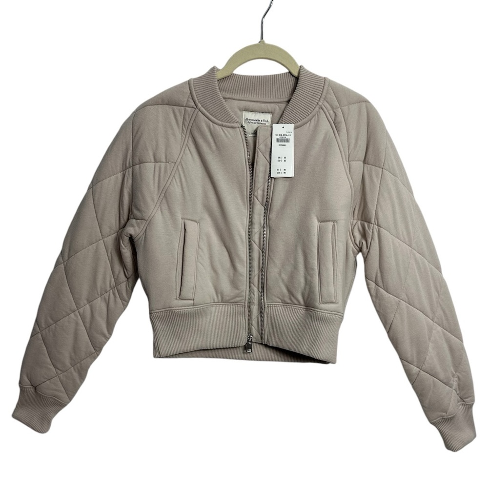 ABERCROMBIE AND FITCH Quilted Bomber‎ Jacket, Size XXSMALL